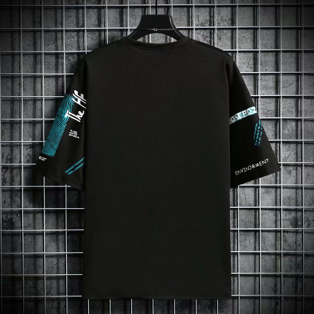 Men Harajuku Graphic Black Sum - Vintage Summer Clothing Brand recensione e prezzo
