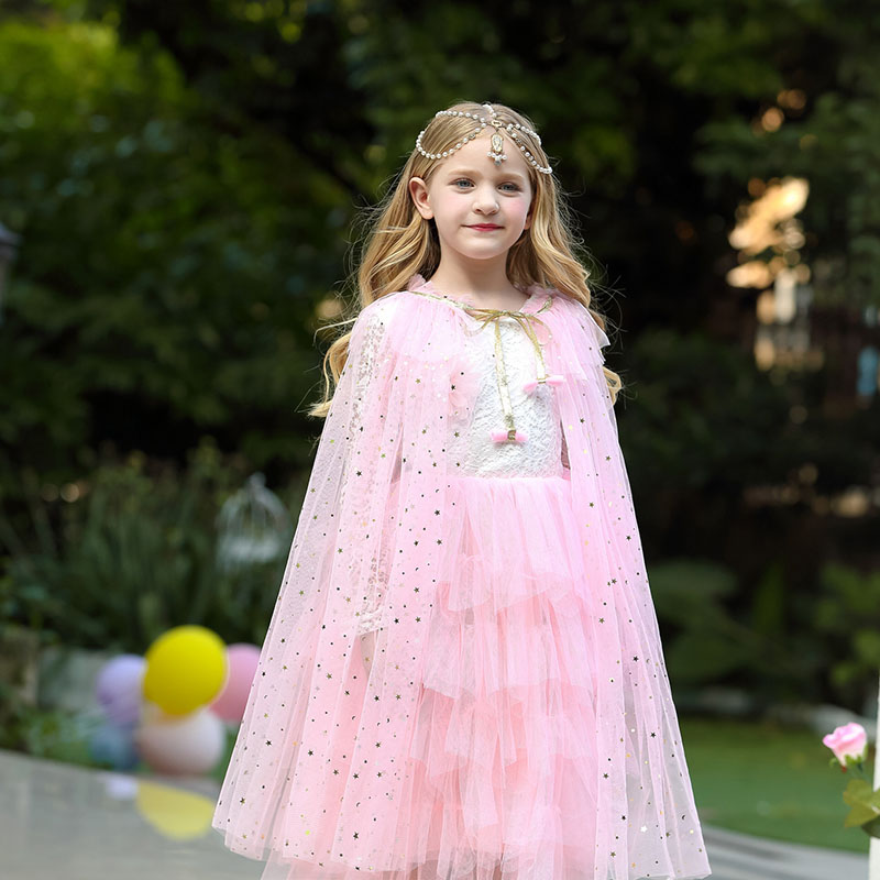 Girls Princess Cape Children C - Summer Clothing For Kids Girls recensione e prezzo