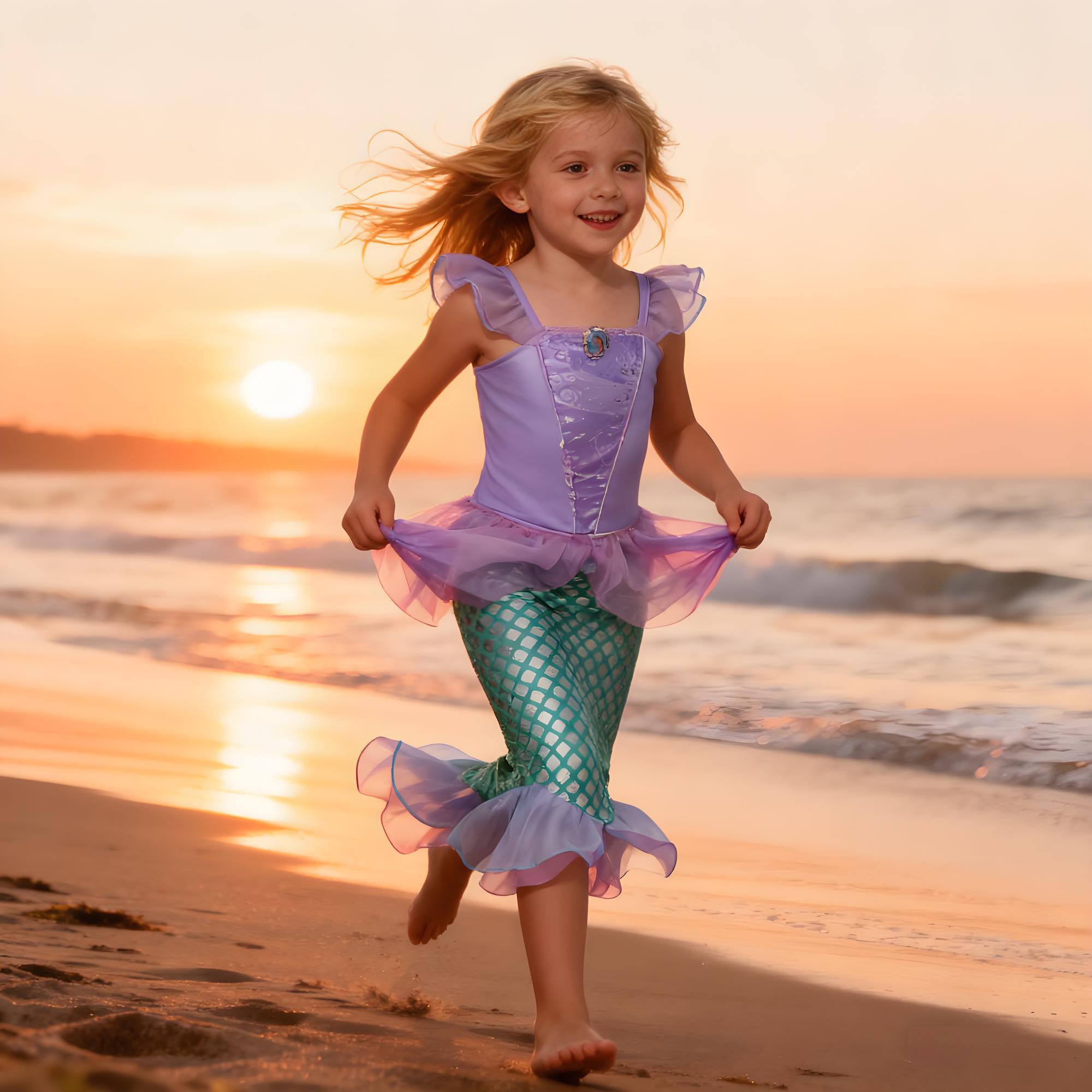 Summer Mermaid Birthday Party  - Summer Clothing For Kids Girls recensione e prezzo