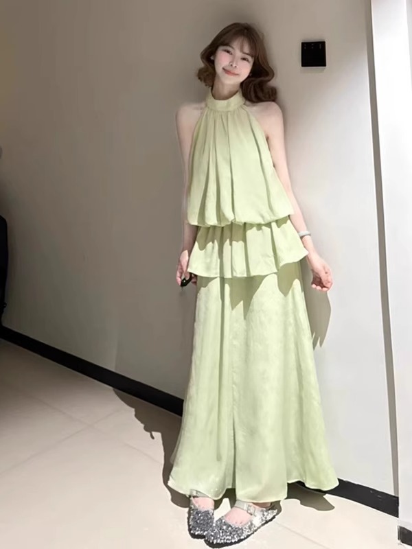 Stunning Unique Green Long Dre - Summer Green Clothing recensione e prezzo