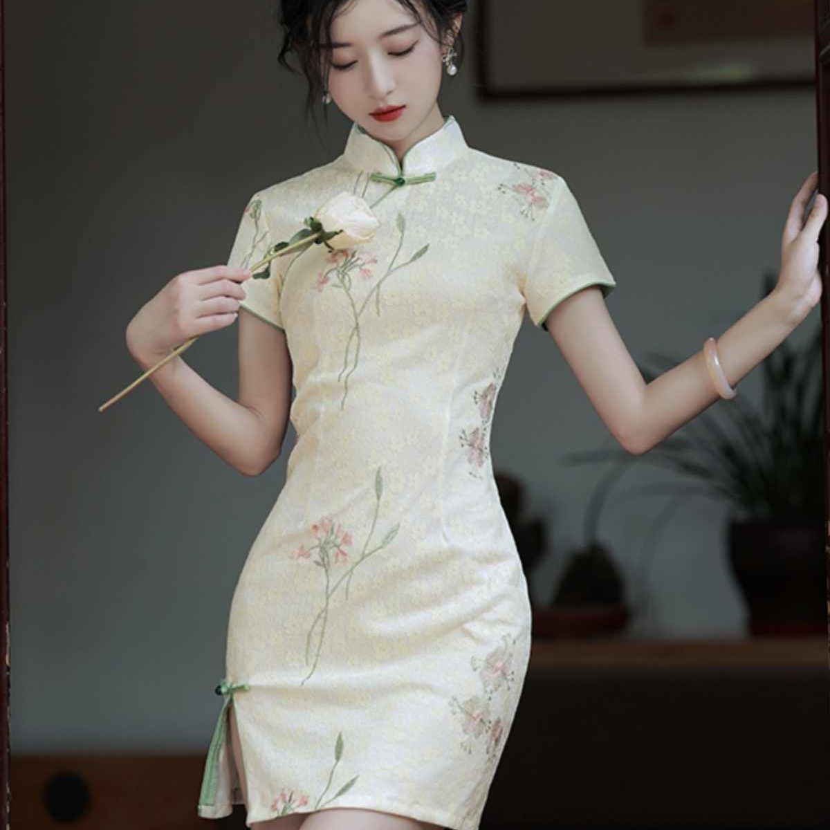 Petite Chinese Modern Qipao Dr - Summer Clothing Young Women recensione e prezzo