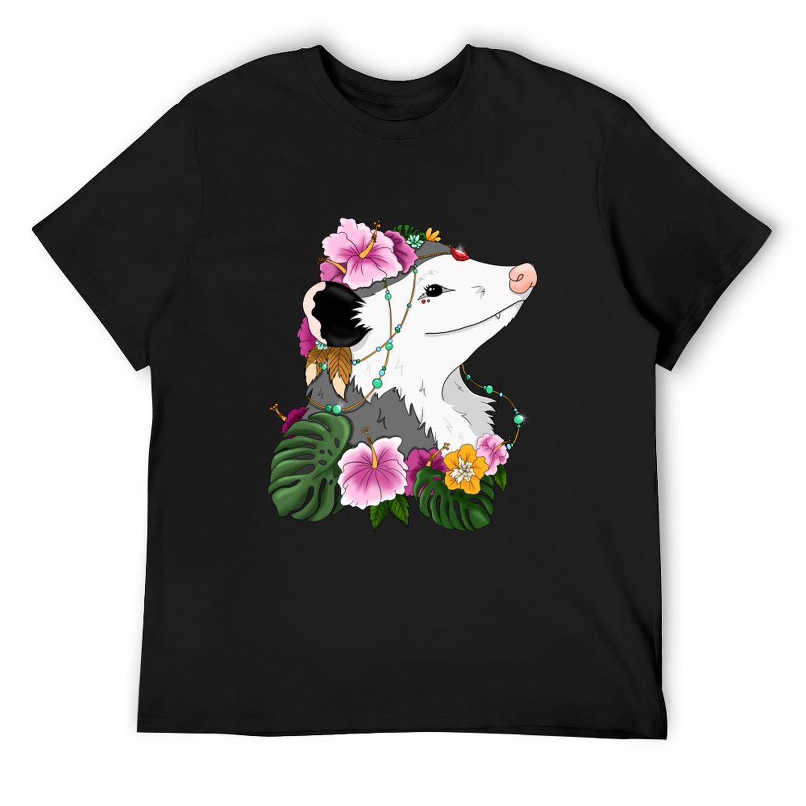 Opossum with tropical vibes T- - Summer Clothing Vibes recensione e prezzo